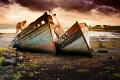 338 - SALEN BOATS AT SUNSET - MEIKLE JIM - united kingdom